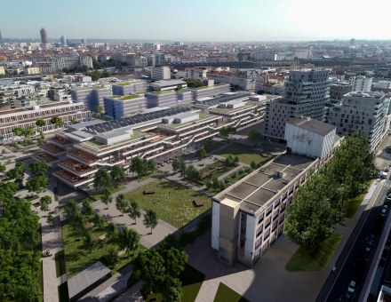 Agora des transformations - futur campus emlyon à Gerland