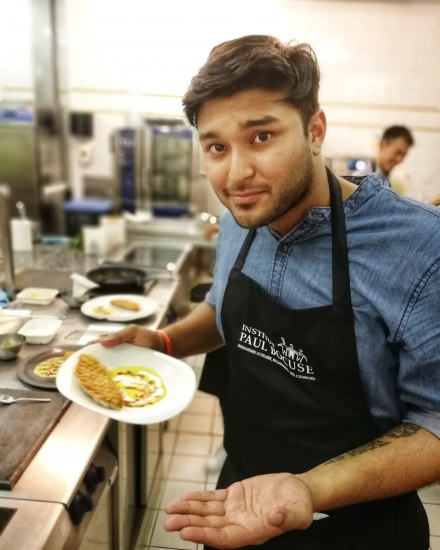 When he was a student at emlyon business school, Anupaul had the chance to live different experiences among them is his visit to the Paul Bocuse Institute.